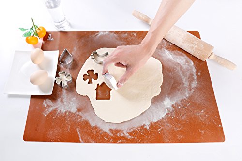 Super Kitchen Food Grade Silicone Extra Large Pastry Mat Baking Mat 23.4 By 15.6 Inches Chocolate …