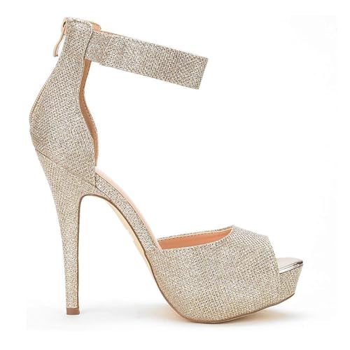 DREAM PAIRS Women's Swan-05 High Heel Platform Dress Pump Shoes3