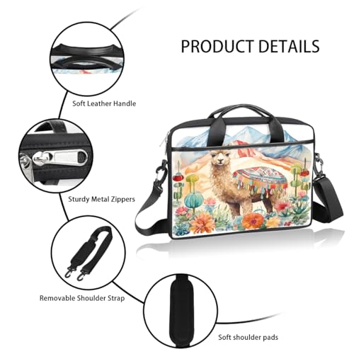 Bolso para laptop 15 pulgadas tipo sobre diseño cactus camel miniatura 4