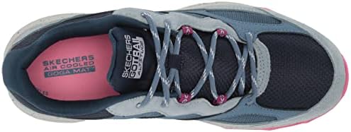 Skechers Women's GO Run Trail Altitude Hiking Sneaker Shoe, Navy/Pink, 11 | Image 4