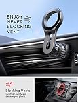 LISEN Fits MagSafe Car Mount Upgrade 18 Magnets Fit iPhone 17 Pro Max Car Phone Holder Mount Support Cellulaire Auto Magnetic Phone Holder Car Air Vent for Magsafe Accessories iPhone 17 16 15 14 13 12