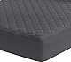 Utopia Bedding Gesteppter Matratzenschoner 180 x 200 cm, Spannmatratzenauflage, Tiefe Tasche Matratzenbezug dehnt Sich bis zu 38 cm (Grau)