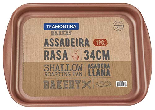 Assadeira Rasa Tramontina Bakery Tramontina Cinza