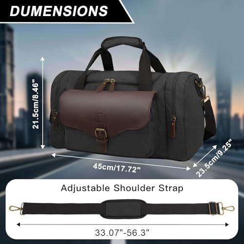 22L Lightweight Travel Duffle Bag - Approved Under Seat Carry-On, Multi-Pocket Weekender Gym Bag with Adjustable Straps, Unisex Overnight Bag for Men & Women3