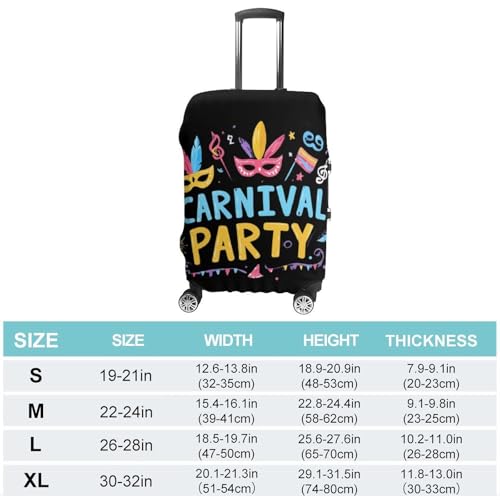 Carnival Party Luggage Covers Washable Travel Suitcase Cover Elastic Baggage Protector2