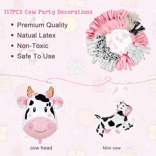 Save 37% on Pink Cow Party Decorations - Balloon Garland Kit - Image 7