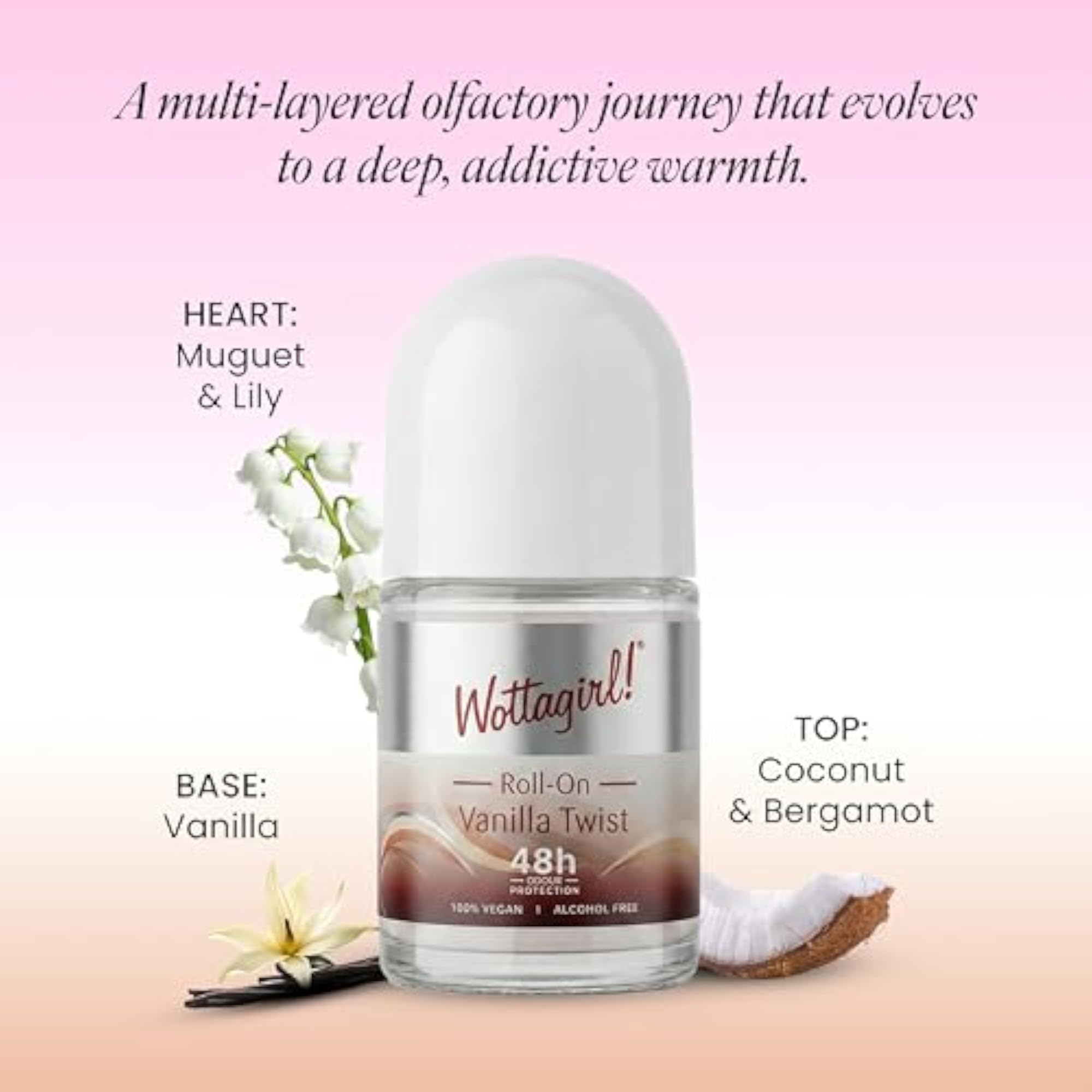 100% Vegan Vanilla Twist & Secret Crush Roll On 25ml X 2