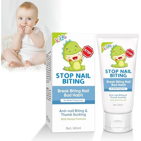 Nail Biting Prevention, Nail Biting Treatment for Kids & Adults, Stop Thumb Sucking Cream, Safe and Natural Plant Bitter Formula, 60 ML Cover