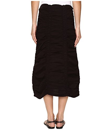 XCVI Stretch Poplin Double Shirred Panel Skirt Black LG (Women's 12-14)3