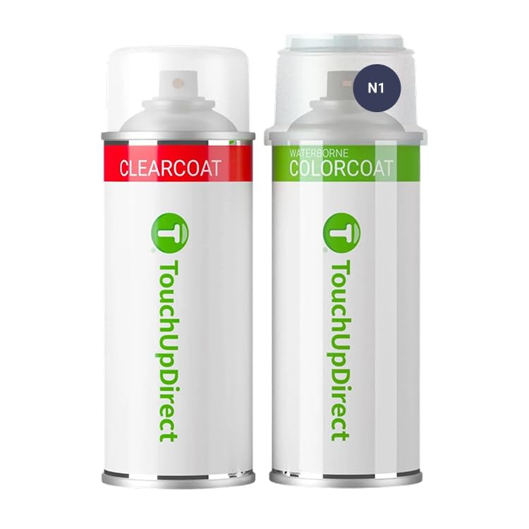 Touchupdirect Car Paint Touch Up Spray Kit – Compatible With Ford N1 Blue Jeans Metallic Exact Match Auto Paint Kit With Car Color Spray And Clearcoat, For Repainting Or Scratch Repair, Essential Kit