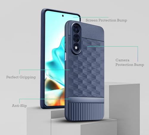 Image of Back Cover for OnePlus Nord 5 5G Camera Protection 3D Hexa Cube Design Silicone Protective Bumper Case for OnePlus Nord 5 5G