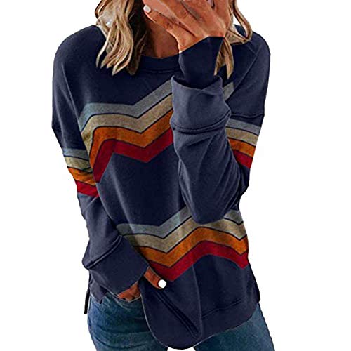 Women's Shawl Collar Striped Cardigan Long Sleeve Elbow Patch Open Front Sweater top