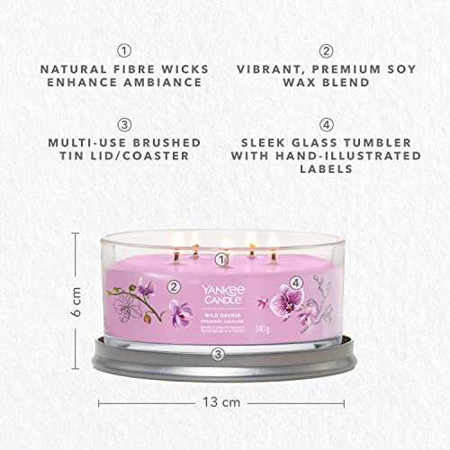 Bougie parfumée Orchidée sauvage Yankee Candle à multi-mèches - 4