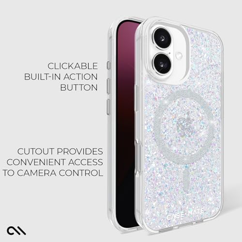 Coque pour iPhone 16 Plus Case-Mate pailletée compatible MagSafe - 4
