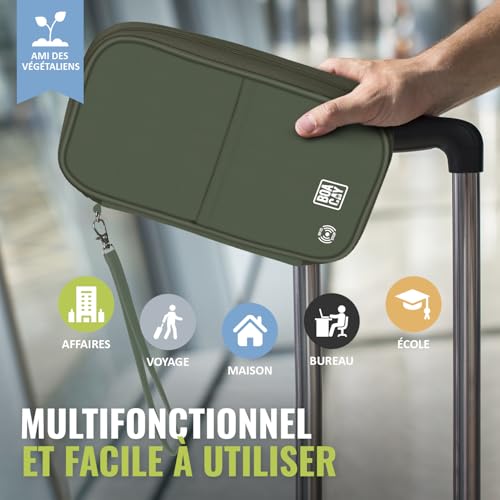 Protege Passeport Voyage Rfid : BOACAY Pochette Passeport Familial avec RFID, Portefeuille et É... – Image 6
