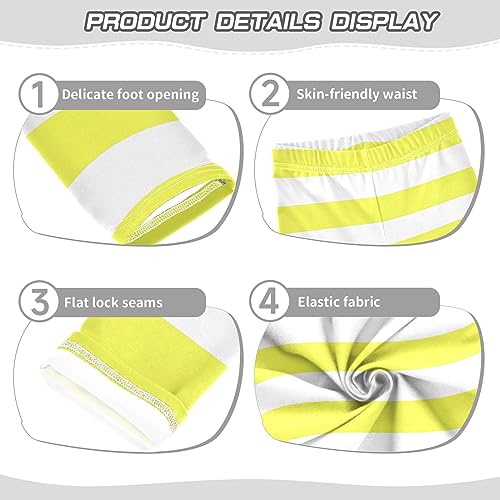 Blue and Red Striped Girls Leggings Dance Running Workout Yoga Pants3