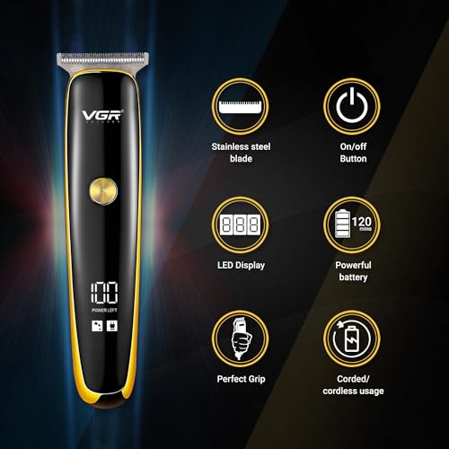 VGR V-966 110g Gold Hair Trimmer - Image 3