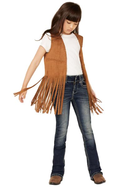 Toddler Girls' Fringe Whip Stitch Vest