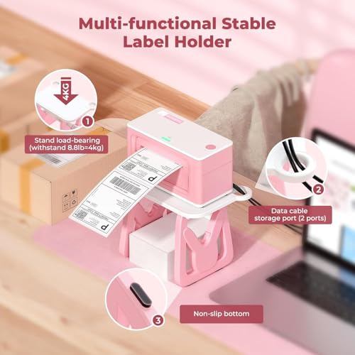Image of MUNBYN Label Holder for Rolls and Fanfold Labels