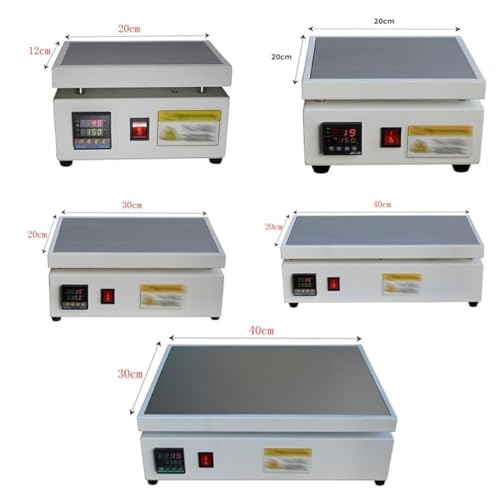 Máquina Manual para Envolver celofán en Cajas de té, selladora térmica de sobremesa de 0 a 300 °C con Control PID y Almohadillas Antideslizantes, versátil máquina retráctil (12x20cm)