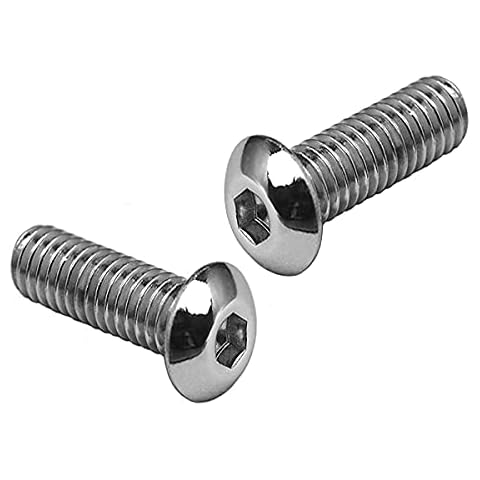M5 (5mm x 16mm) Hex Socket Button Head Screws - A2 Grade Stainless Steel (Pack of 20) Cover