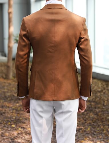 Veste de costume à revers cranté confortable pour gala - 2