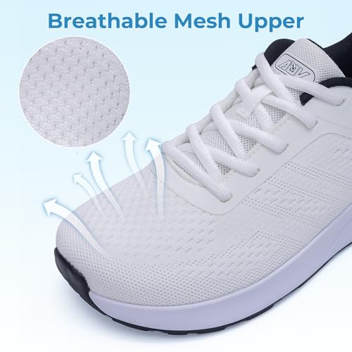 Image of MEHOTO Womens Wide Toe Box Shoes Walking Sneakers with Arch Support Fashion Tennis Shoes for Swelling Bunion Plantar Fasciitis