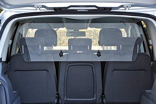 Walkyair Pet Barrier,Clear Transparent Poly Carbonate Universal Auto Pet Safety Barrier K9 Guard Pet Barrier Fence (Mid Size Hatchback/Suv) Product Name #TOP1