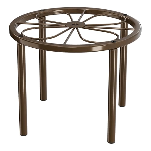 Chinpakden Pflanzenständer Pflanzenhalter 20 1 x 20 1 x 15 cm Pflanzenerhöhung für Garten Hof robuster Blumenständer für mehrere Pflanzen drinnen oder draußen Braun.