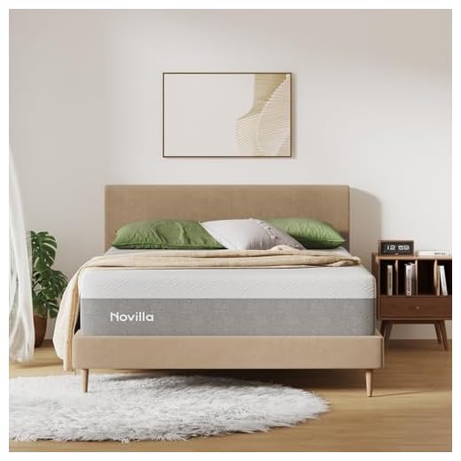Novilla Queen Size Mattress, 12 inch Gel Memory Foam Mattress for a Cool Sleep & Pressure Relief, Medium Firm Feel with Motion Isolating, Bliss