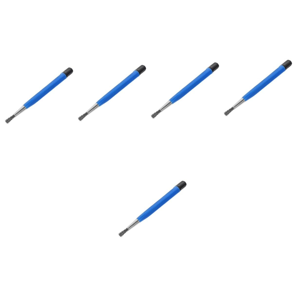 Mobestech 5pcs Wire Brush Pen for Clock Jewelry Cleaning Precision Scratch Brush for Watch Repair Gentle for Electronics Items Maintenance Tip