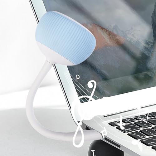Altavoces para laptop con cable flexible y mini barra de sonido externa 7