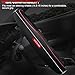 Ouzorp Car Steering Wheel Cover, Microfiber Leather Steering Wheel Covers with Anti-Slip Lining, Universal 14.5-15 inchs Black with Red line