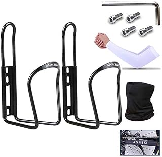 ANMIKI Bike Water Bottle Holder Aluminum Cage, [2 Pack] Bicycle Water Bottle Mount