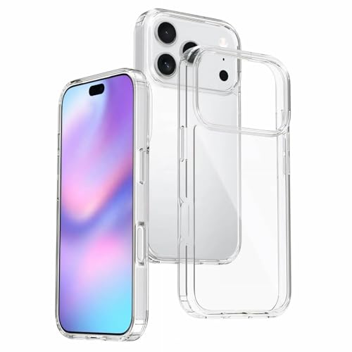 Image of COVERBLACK Flexible Rubber Case Back Cover Compatible for i Phone 17Pro Max - Transparent