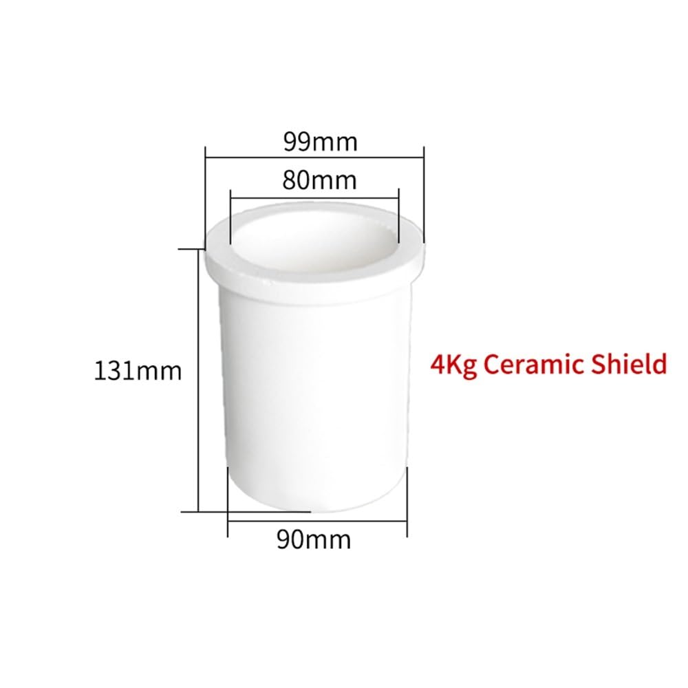 1 crogiolo di fusione al quarzo for la fusione dell'oro - 1-4 kg di crogiolo in ceramica for utensili for gioielli(C.CC.40008 with-hole)