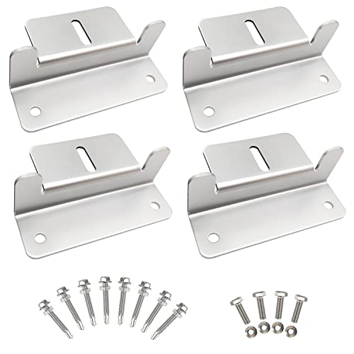 30mm Aluminium Centre Clamps Solar Panel Mounting Clamps & Z Brackets ...