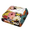 Flannel Blanket Retro Sixties Must Have Flowers Lu... #4