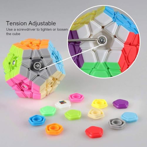 Image of HAWKISTER Moyu Mfjs Meilong Megaminx Cube Stickerless High Speed Magic Cube, Mofang Jiaoshi Cubing Classroom, Kid