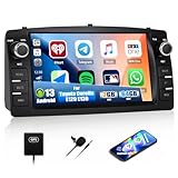 CAMECHO 2+64G 7 Zoll Android 13 Navi Autoradio für Toyota Corolla E120 E130 2000-2007 BYD F3 2006-2013, Bluetooth Radio mit FM RDS Wireless Carplay Android Auto GPS WiFi + Canbus, Mirror Link