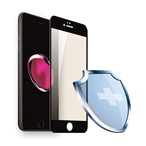 PERFECTSIGHT HD Eye Care Glass Screen Protector Compatible with Apple iPhone 7 Plus/8 Plus, 55% Blue Light Filter (5.5 inch Black)