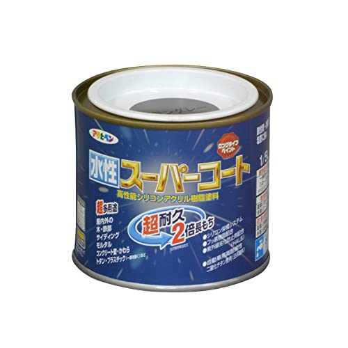 アサヒペン ペンキ 水性スーパーコート 水性多用途 ブラングレー 1/5L