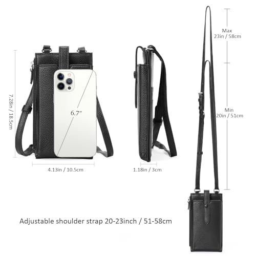 Lightweight Small Crossbody Bags for Women Vegan Leather Cell Phone Purses with Adjustable Strap and Card Slots3