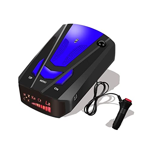 Rivelatore Radar For Auto Rivelatore Radar For Auto Con Velocità Di Comando Vocale, Di Allarme Velocità Veicolo Rilevatore Elettronico Di Cani 12v(Blue)