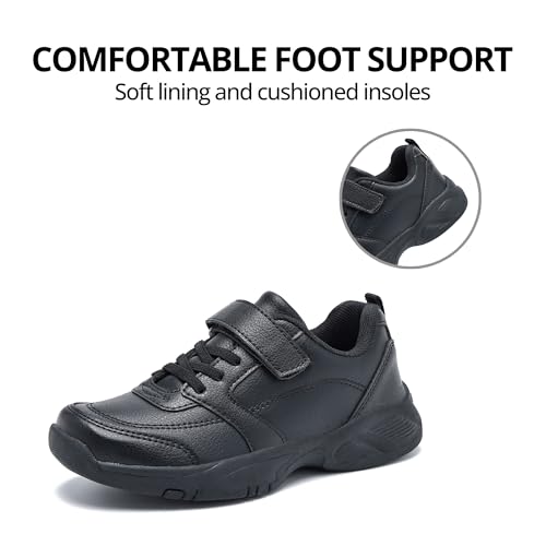 Unisex-Child Tennis Sneakers School Cheer Shoes for Boys Girls Non Slip Casual Uniform Dress Shoes for Little Kid/Big Kid2