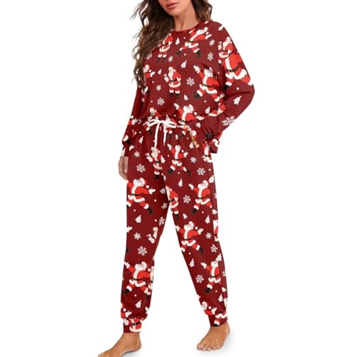 Image of Womens Lounge Set Long Sleeve Soft Pajama Sets