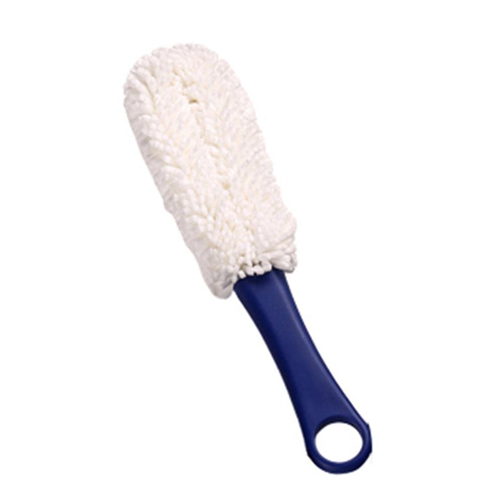 Copa de Vidrio con Punta de Espuma Flexible Cuello Largo Decantador Cepillo de Lavado