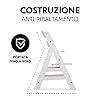 hauck Seggiolone Pappa in Legno Alpha+ - Seggiolone Evolutivo da 6 mesi fino a 90 kg - Sedia Evolutiva con Barra Frontale, Cintura Inguinale e a 5 Punti - Legno Certificato FSC® - Crema