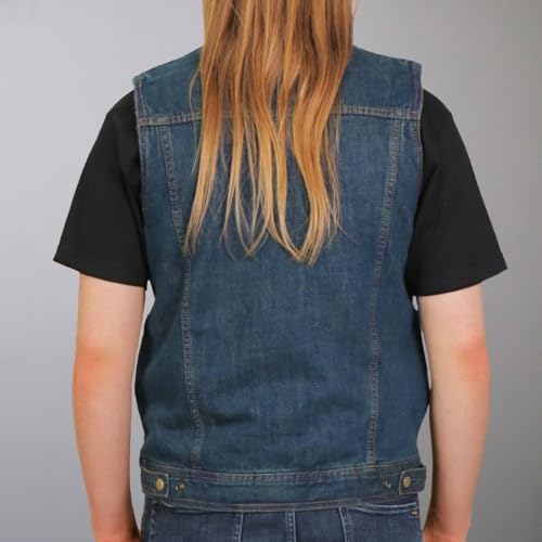 Hot Leathers Men's Premium Denim Motorcycle Riders Vest JKM Collection2