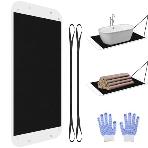 Oversized Drag Sled Hot Tub Sled with Pull Cables Glide Spa Drag Mat Multi Purpose for Moving Heavy Furniture Sofa Piano Couches Large Items in Garden Across Tough Surfaces 40 X 110